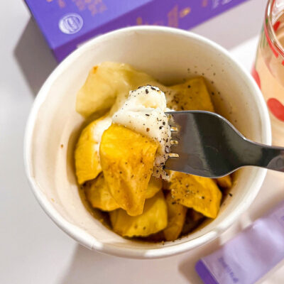 すぐに温めて食べられるチーズフォンデュサツマイモ - SUNOCS CARE